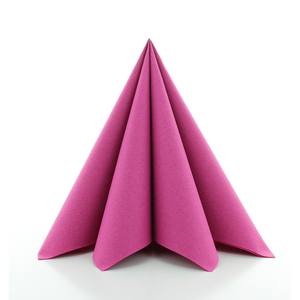 Serviettes Uni violet 40x40 cm 1/4 fois faites de Linclass - Product Image 2