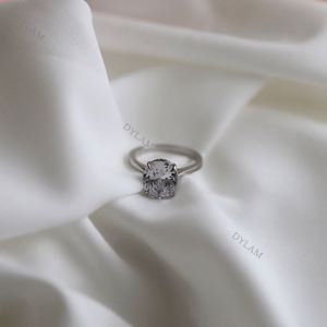 Dylam Classic 925 Sterling <b>Silver</b> Big Oval Stone <b>Ring</b> 5A Cubic Zirconia <b>Solitaire</b> <b>Ring</b> for Women Cz Engagement <b>Ring</b> - Product Image 6