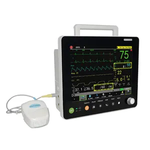 ICEN-Monitor de presión arterial Tft Etco2, signos vitales, veterinario, multiparámetros