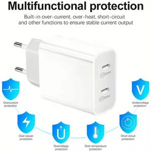Universal Type C Charger QC3.0 Fast Charger PD USB-C Power <b>Adapter</b> Type C Charger Block for Iphone for Xiaomi - Product Image 6