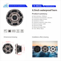 Hasda asılı boynuz Stereo sistemi ile 6.5 inç H-065 BT amplifikatör IP66 su geçirmez ATV empedans deniz hoparlörler için ATV/Golf