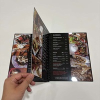 Buku Menu Restoran Minuman Anggur PVC Ukuran A4 Berkualitas Tinggi Anti Air dengan Spiral Binding Custom Pabrik