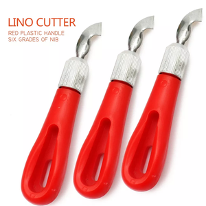 Vente chaude <span class=keywords><strong>Lino</strong></span> Cutter Set Tampon En Caoutchouc Outils De Sculpture Linoléum Cutter 5 Assortiment Pour Fournitures D'art - Product Image 5