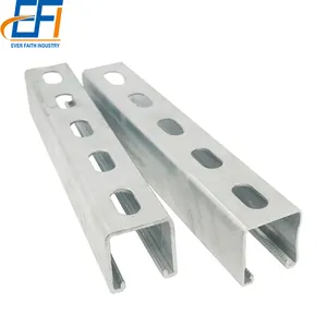 41x41 milímetros Galvanizado Por Imersão A Quente De Aço Encaixados SS316 Unistrut Canal C