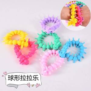CHENXI Bracelet Créatif Coloré en Forme de Chenille, Jouet Sensoriel Extensible Anti-Stress, Jouets Souples en Forme de Nouilles - Product Image 5