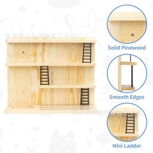 Wooden Figurine Display Rack <b>Wall</b> <b>Mounted</b> Multi Layer Childrens Bedroom Hanging Rack Decorative <b>Shelf</b> - Product Image 5
