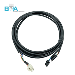Câble blindé OEM avec capuchon anti-poussière et verrouillage secondaire, 20AWG UL2464, 4,2 mm 6 broches vers 2,5 mm 3 broches, 2,7 m pour capteur industriel CNC - Product Image 1