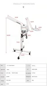 <span class=keywords><strong>Steamer</strong></span> Wajah 2 In 1 dengan Uap Lebih Kuat dan Desain Lampu Pembesar 3X untuk <span class=keywords><strong>Steamer</strong></span> Wajah Salon Kecantikan dengan Lampu Pembesar - Product Image 4