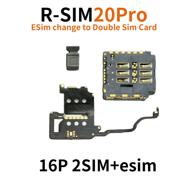 RSIM 20 PRO 16pro 2sim Esim16 Series Modified SIM Punch-free Layering-free Dual Card with Built-in Cato Wholesale CN