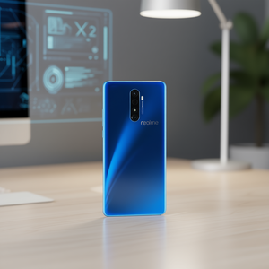 Cover Posteriore Blu di Ricambio per Realme X2 Pro - Product Image 3