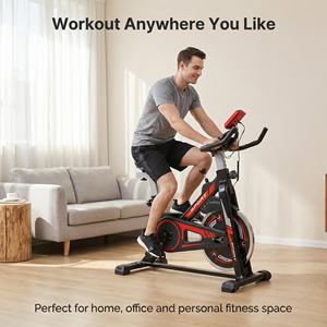Bicicleta de <span class=keywords><strong>Spinning</strong></span> Ouzhan Comercial para Ejercicio en Casa, Ciclismo Indoor con Volante de Inercia de 10 kg, Bicicleta de <span class=keywords><strong>Spinning</strong></span> Magnética Inteligente con Pantalla - Product Image 4