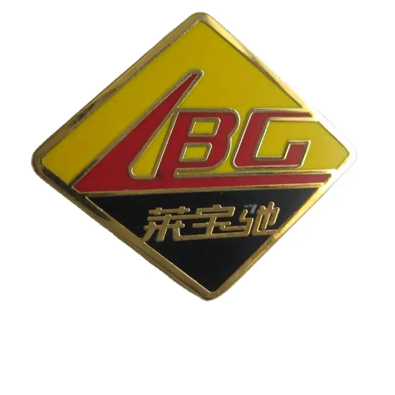 Wenzhou factory made custom logo metal lapel pin badge souvenir zinc alloy button badge name badge with epoxy coating