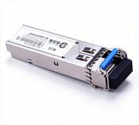 Transceiver SFP Serat Tunggal 1.25G 20Km DDM 1310nm Tx 1550nm Rx Modul Optik untuk Router Switch Jaringan