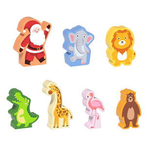 Christmas Wooden Building Blocks Cards Listening Logical Thinking Attention Training Child Interaction Early <b>Education</b> <b>Toys</b> - Product Image 5