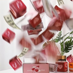 Boîte à surprises créative pour fête, cubes sautillants, <span class=keywords><strong>album</strong></span> <span class=keywords><strong>photo</strong></span>, papier artistique, boîte à rebond avec gaufrage et laminage mat - Product Image 6