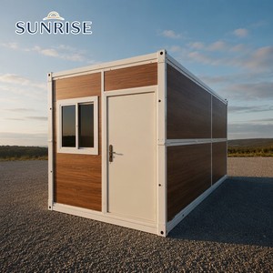 บ้านคอนเทนเนอร์พับได้ SUNRISE บ้านสำเร็จรูปแบบพกพา 2 ห้องนอน จัดส่งจากจีน บ้านพับได้ขนาด 20 ฟุต 40 ฟุต - Product Image 1