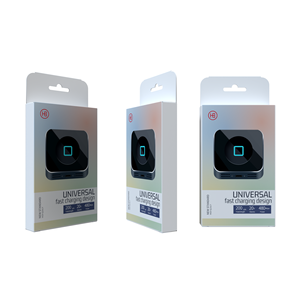 Dossiers personnalisés en carton blanc écologique pour banques d'alimentation avec logo en relief, design suspendu pour <span class=keywords><strong>la</strong></span> vente au détail, pour banques d'alimentation et câbles - Product Image 5