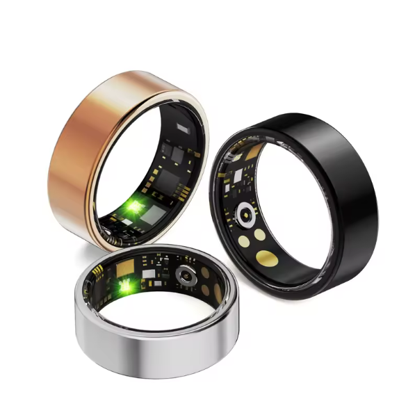 Smart Jewelry Bracelet Ring Heart Rate Blood Oxygen Sleep Pedometer Health Stress HRV 2.5g 5 Days Battery Model
