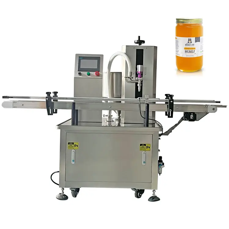 Food Grade Automatic Portable Processing Line Honey Shampoo Lotion Jar Bottle Filling Machine