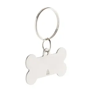Medaglione per cani in acciaio riciclato, gadget ecologici - Product Image 3