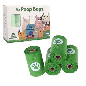 Sacs à déchets pour animaux de compagnie respectueux de l'environnement, fabriqués à partir de PLA+PBAT+fécule de maïs pour le compostage domestique - Product Image 1