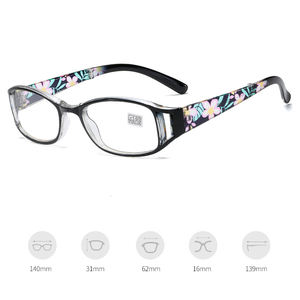 Confortável popular leitura óculos senhora mulheres natural visão clara trabalhando óculos sólidos pequeno rosto com graus óculos - Product Image 6