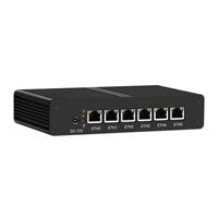 Mini serveur réseau 6Nic PC pare-feu PC 6e génération 6100U Core I3/i5/i7 serveur VPN 6 LANS 6100U Mini pare-feu routeur PC