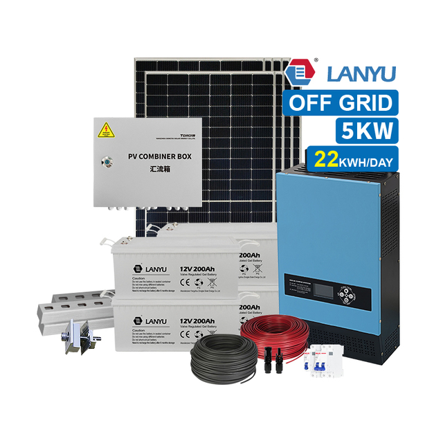 Home Solar Kit 5kw 10kw 15kw 100kw Solar Panels System Complete Solar System for Commercial Use