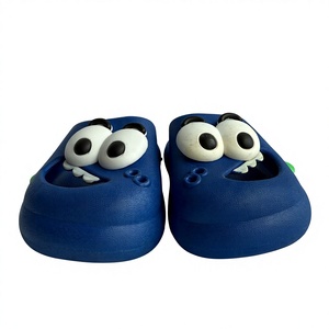 Chaussons pour enfants, motif dessin animé, bleus, antidérapants, semelle EVA ronde de 15 mm, toutes saisons, pour la maison, tailles 18-35 - Product Image 2