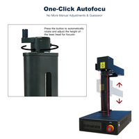 Machine de marquage et de gravure au laser à fibre portable 50W pour métal/non-métal, prenant en charge les formats AI/DXF/DWG, marquage profond CNC