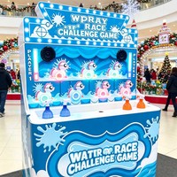 Jeu de défi aquatique, jeu de carnaval, jeu de course de pistolets à eau, événements, locations pour fêtes, équipement de jeux d'extérieur, jeu d'arcade, métal