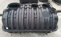 Bio digesteur empilable de ménage du PE pp, fosse septique en plastique de HDPE souterrain de traitement des eaux usées trois chambres