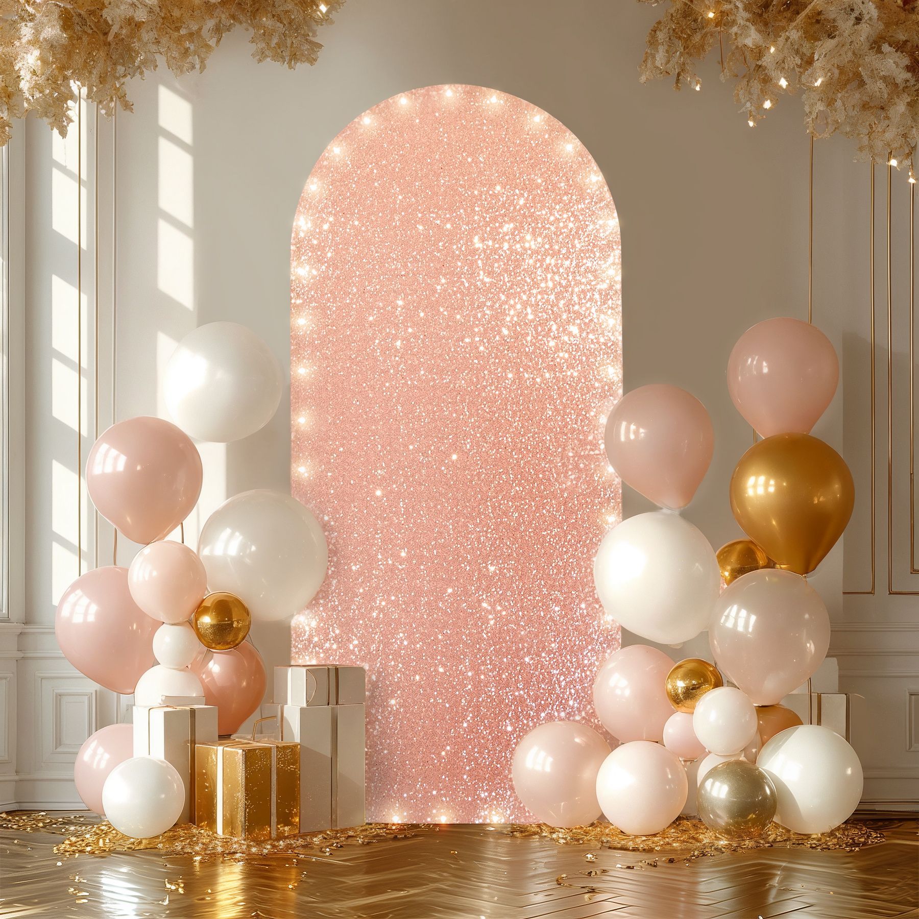 rose gold-6.6FT(100*200cm )without shelf