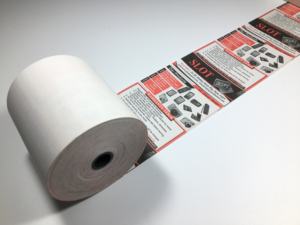 Imprimante ATM thermique blanche 80*80mm 49m 70gsm rouleau POS <span class=keywords><strong>Terminal</strong></span> papier 57x40mm échantillon d'impression caisse enregistreuse pour la banque de détail - Product Image 4