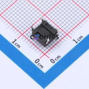 TC110426045 Tactile Switch Through hole Component (THT)-4P,6x6mm Switch Single Pole Single Throw Round Button 2.6N 4.5mm - Product Image 2