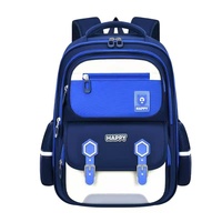 Sac à dos pour élèves du primaire (3e-6e année) en nylon Oxford, léger, grande capacité, avec fermeture éclair et double bretelle incurvée, design tendance