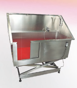 อ่างอาบน้ำสำหรับสัตว์เลี้ยงทำจากสแตนเลสสุดหรูที่ทำความสะอาดและล้างสปาอเนกประสงค์สำหรับสุนัขและแมว - Product Image 4