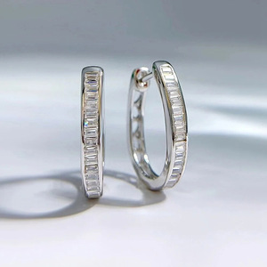 Orecchini a Cerchio Geometrici Scintillanti per Donne, Gioielli di Moda per Uso Quotidiano e Feste - Product Image 6