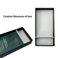Jeu de cartes d'affirmation personnalisées avec citation inspirante, support en bois, boîte vert foncé estampée or, vernis mat