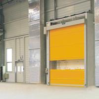 Puerta Seccional Industrial Automática de Acero Comercial 2025, Puerta Enrollable Rápida de PVC, Resistente al Viento, Colores Personalizados
