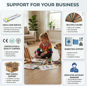 Pisos de Vinilo de Lujo SPC Resistentes, Fáciles de Instalar, Antiarañazos, Sistema de Clic, Resistentes al Agua, Núcleo Rígido - Product Image 6