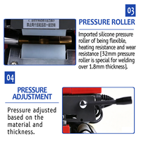 Machine de soudage portable haute fréquence 800W pour bâches, bassins piscicoles et géomembranes HDPE
