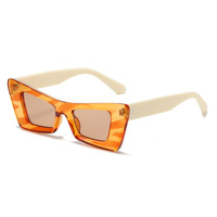 Nouvelles lunettes de soleil de créateur pour femmes, monture en forme de œil de chat, miroir, UV400 PC