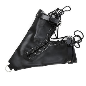 BDSM Bondage Gear Luvas De Sexo Algemas Dog Paw Acoplado Botas De Couro Punho Mitts SM Meias-Adultos Brinquedos Sexuais para Jogos De Fetiche - Product Image 4