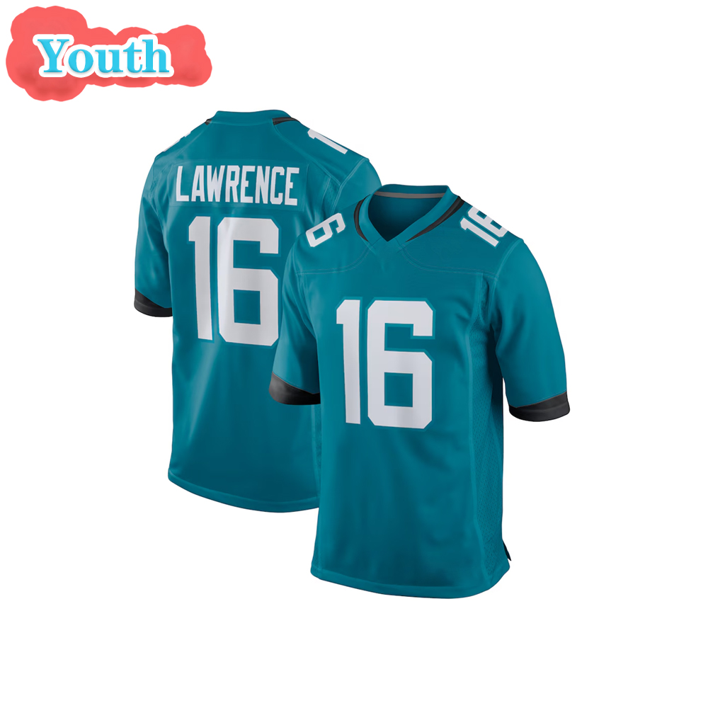 16#Trevor Lawrence-Teal-Youth