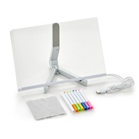 Tableau d'écriture LED en acrylique personnalisé en gros, effaçable, pour bureau, mémo, calendrier, publicité et promotion