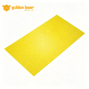 Feuilles de fondation en cire d'abeille pure à 100 %, format Langstroth profond, jaunes, pour cadres de ruche - Product Image 5