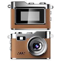 Kamera SLR Digital untuk Mahasiswa, HD, Travel, Kampus, Portabel, Kecil, Fokus Tetap, Kartu TF, Stabilisasi Gambar, D109, Entry-Level, untuk Wanita