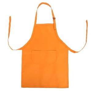 Delantales infantiles de talla única con mangas y bolsillo para dibujar, hornear, cocinar, gorro de chef, color sólido, antimanchas, ropa para niños - Product Image 5