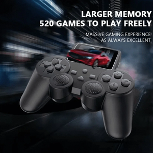 คอนโทรลเลอร์เกม S10 สำหรับผู้เล่นสองคน รองรับการเชื่อมต่อทีวี ของเล่นเสริมทักษะพร้อมเกมคลาสสิค 520 เกมในเครื่องเดียว คอนโซลเกมย้อนยุคสำหรับเด็ก - Product Image 5